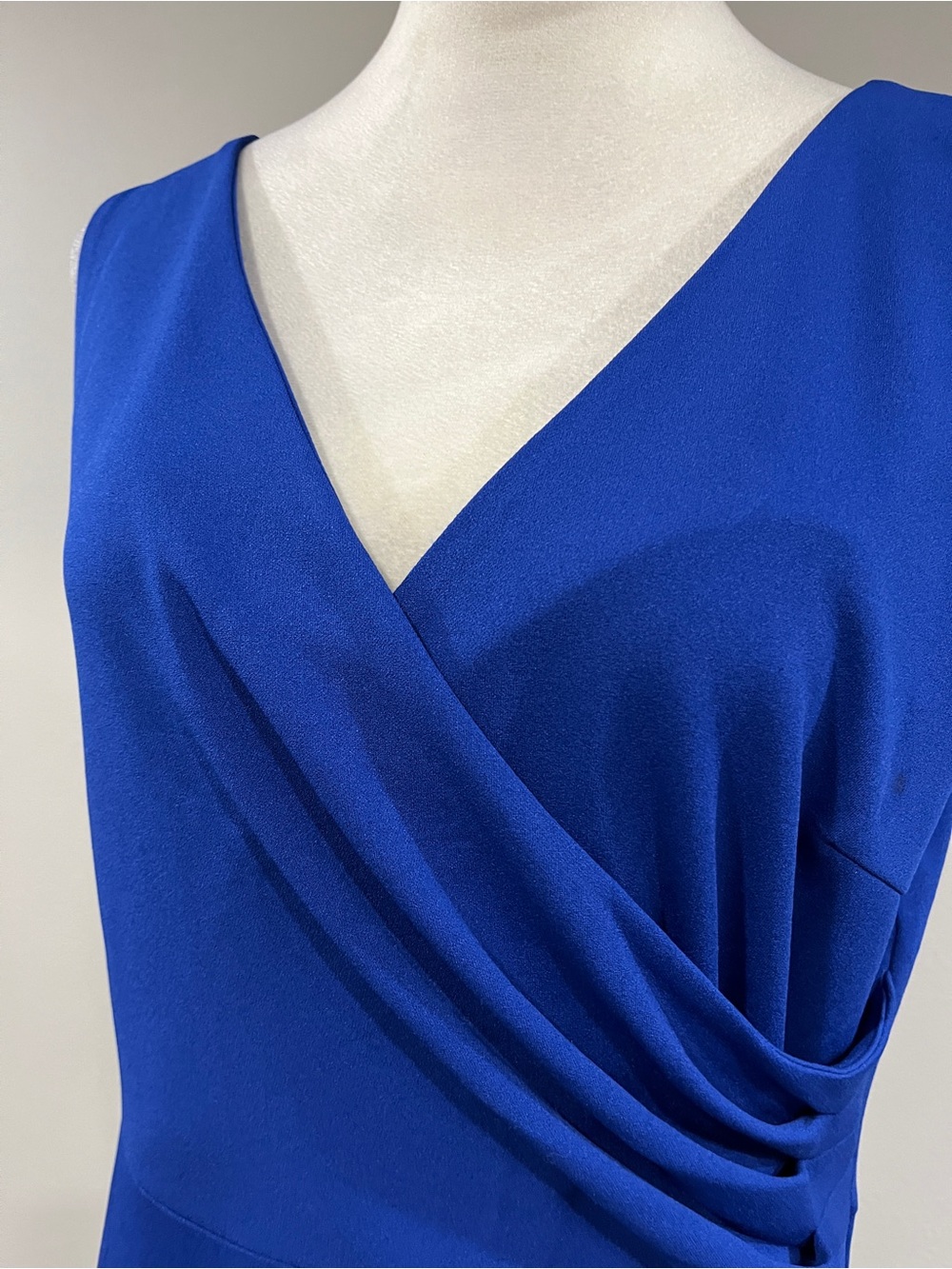 Sleeveless V-Neck Royal Blue Evening maxi Dress size large - Picture 2 of 14